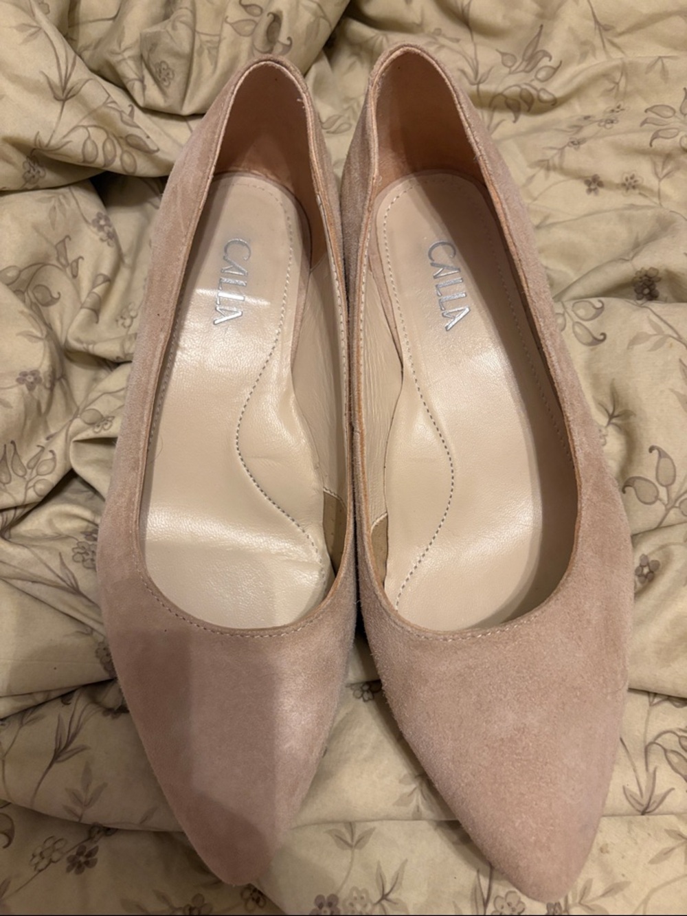 Calla The Claudia Blush Leather Pumps
